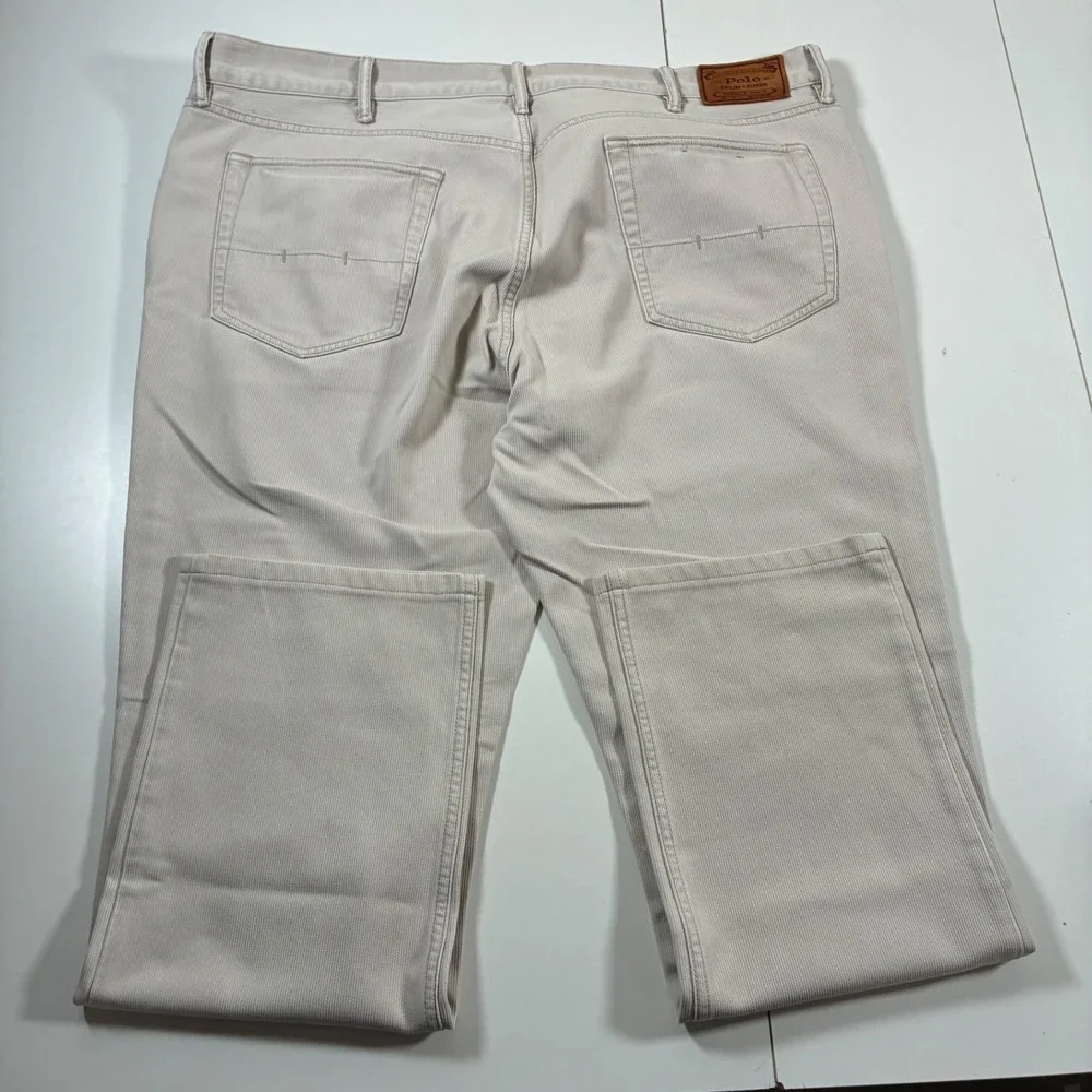 Polo Ralph Lauren Varick Slim Straight Corduroy Pants 40x30 Beige